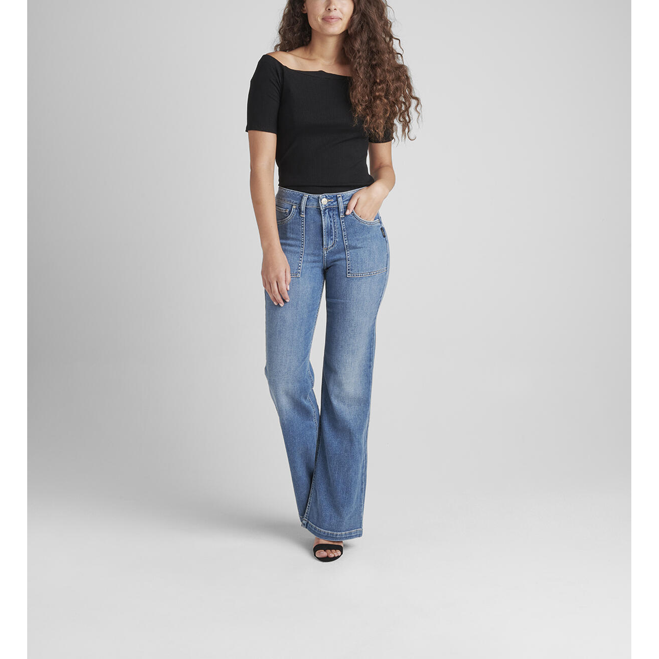 **Silver Womens Avery High Rise Trousers - Style L28803SAP213 **FINAL SALE**