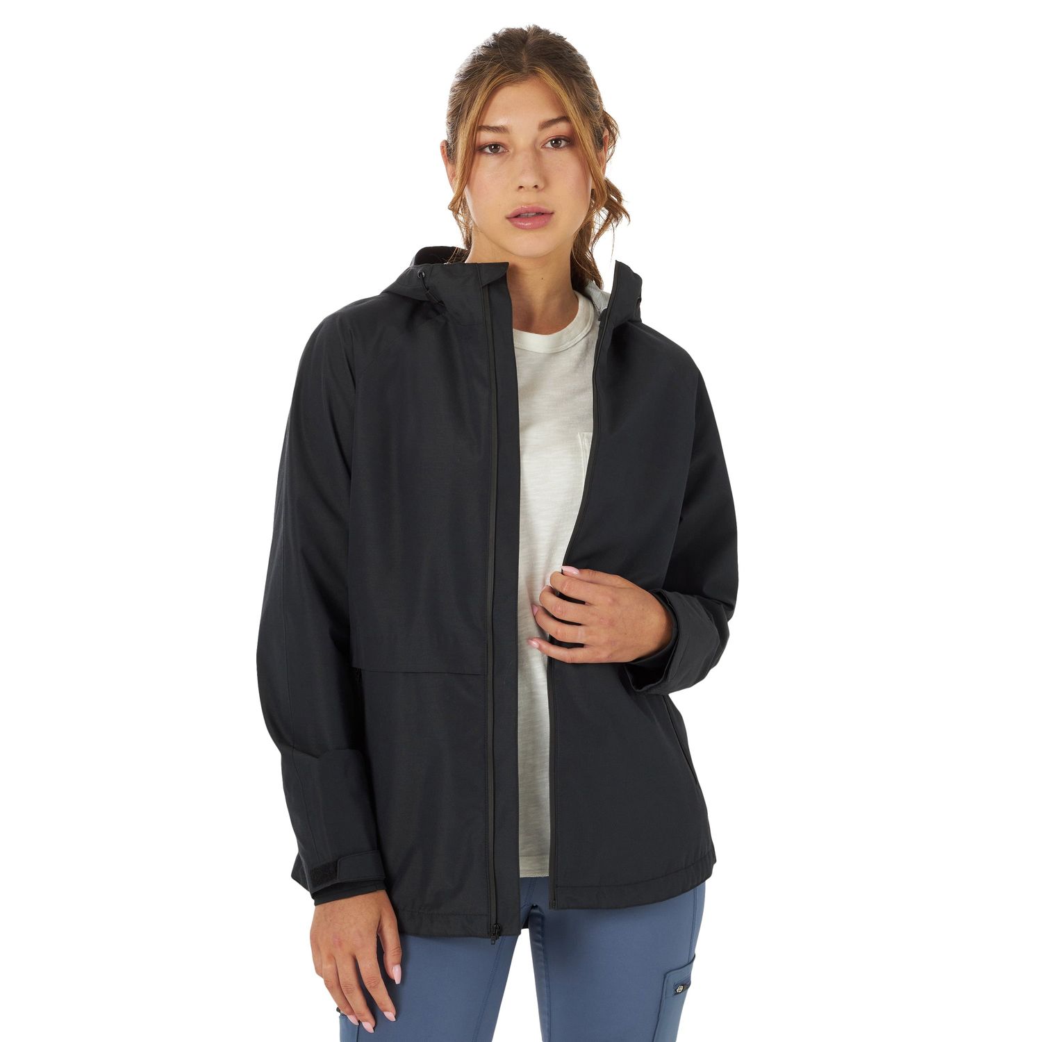 **Wrangler Women's Outdoor Rain Jacket - Jet Black**FINAL SALE**