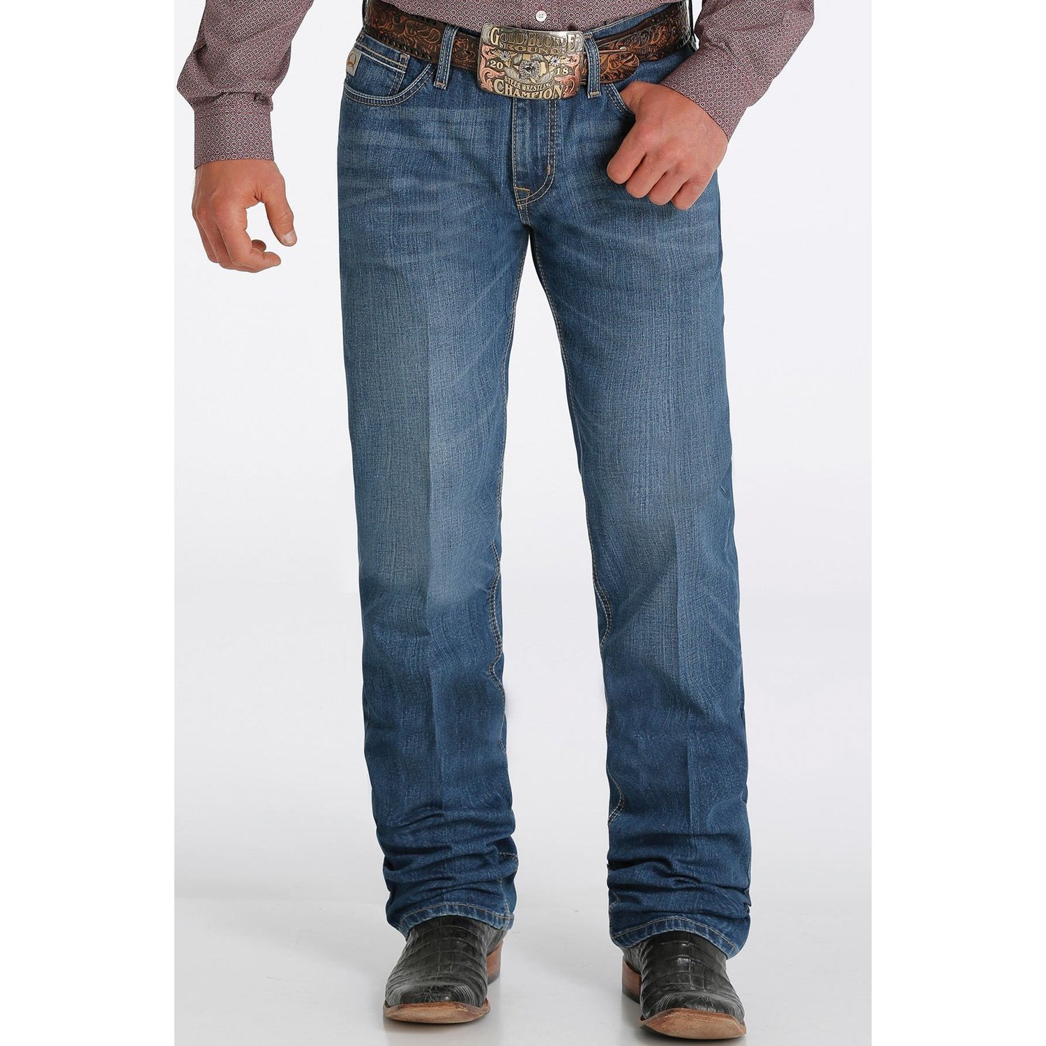 **Cinch Men's Jesse Slim Straight Jeans - Dark Stonewash**FINAL SALE**