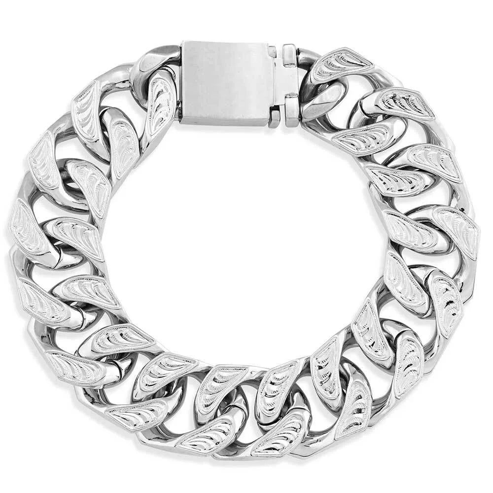 **Montana Silversmiths Classic Western Large Cuban Link Bracelet