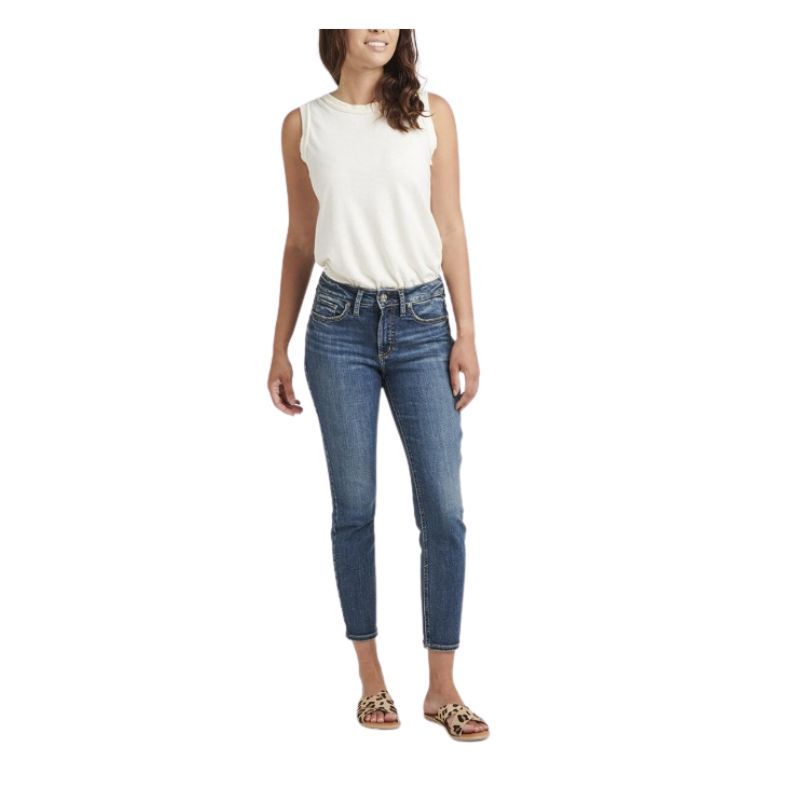 **Silver Suki Skinny Crop Jeans