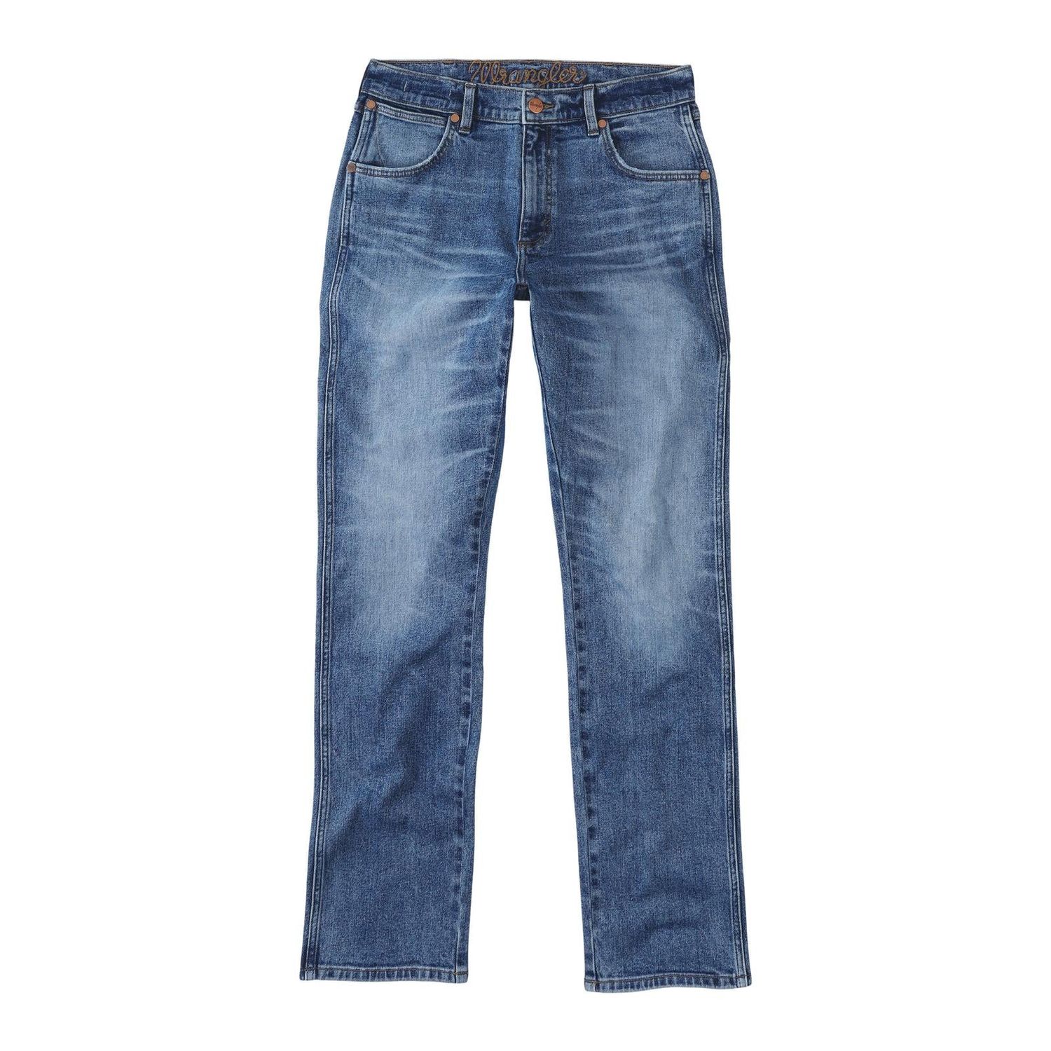 **Wrangler Men's Retro The Green Slim Straight Jeans - Pisgah Forest**FINAL SALE**