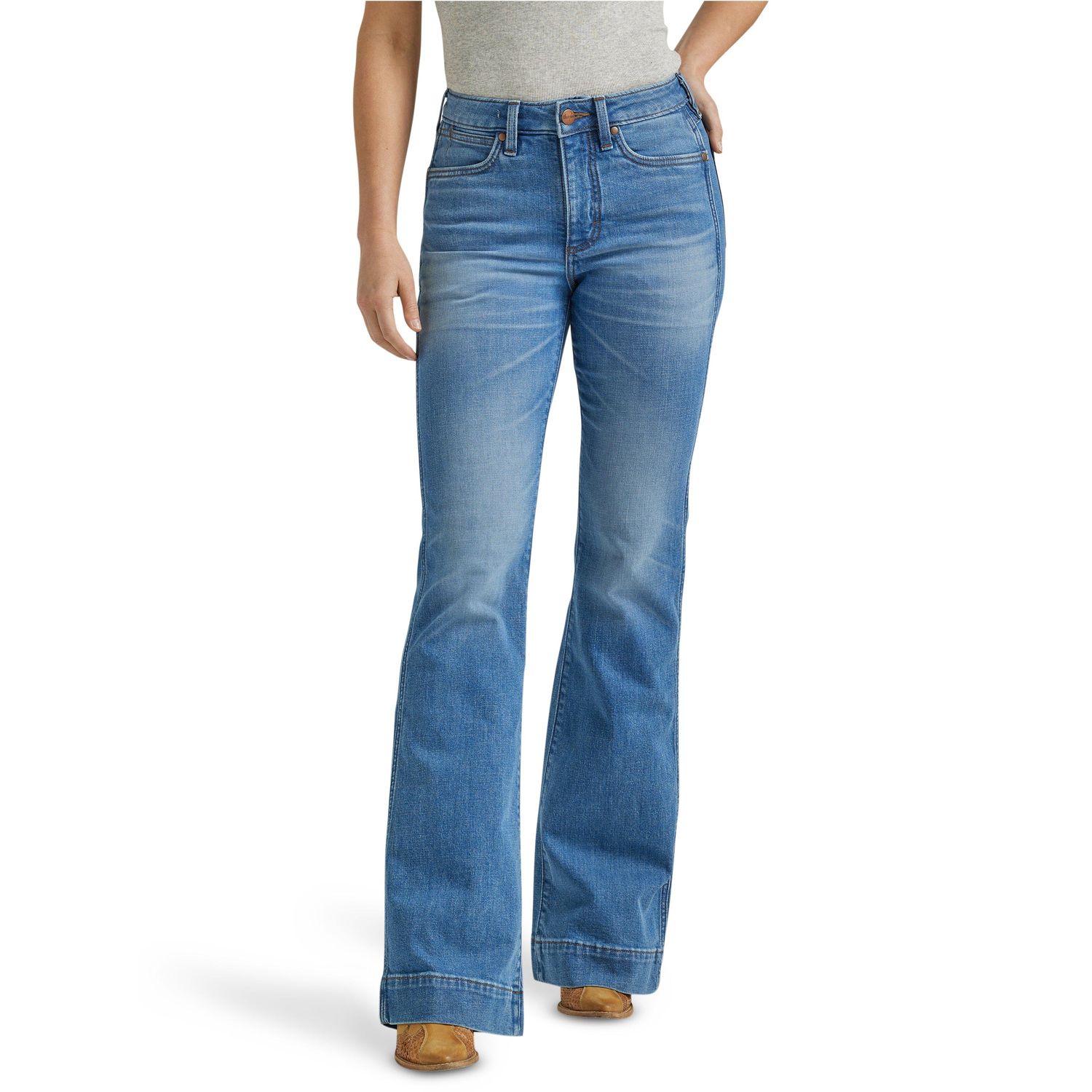 **Wrangler Women's Retro Fashion High Rise Trouser Jeans - Eliza**FINAL SALE**