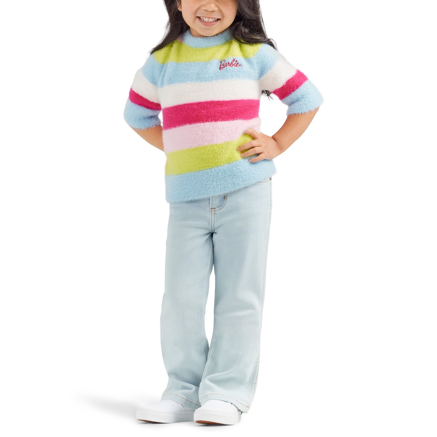**Wrangler X Barbie Girl's Bootcut Jeans - Light Wash**FINAL SALE**