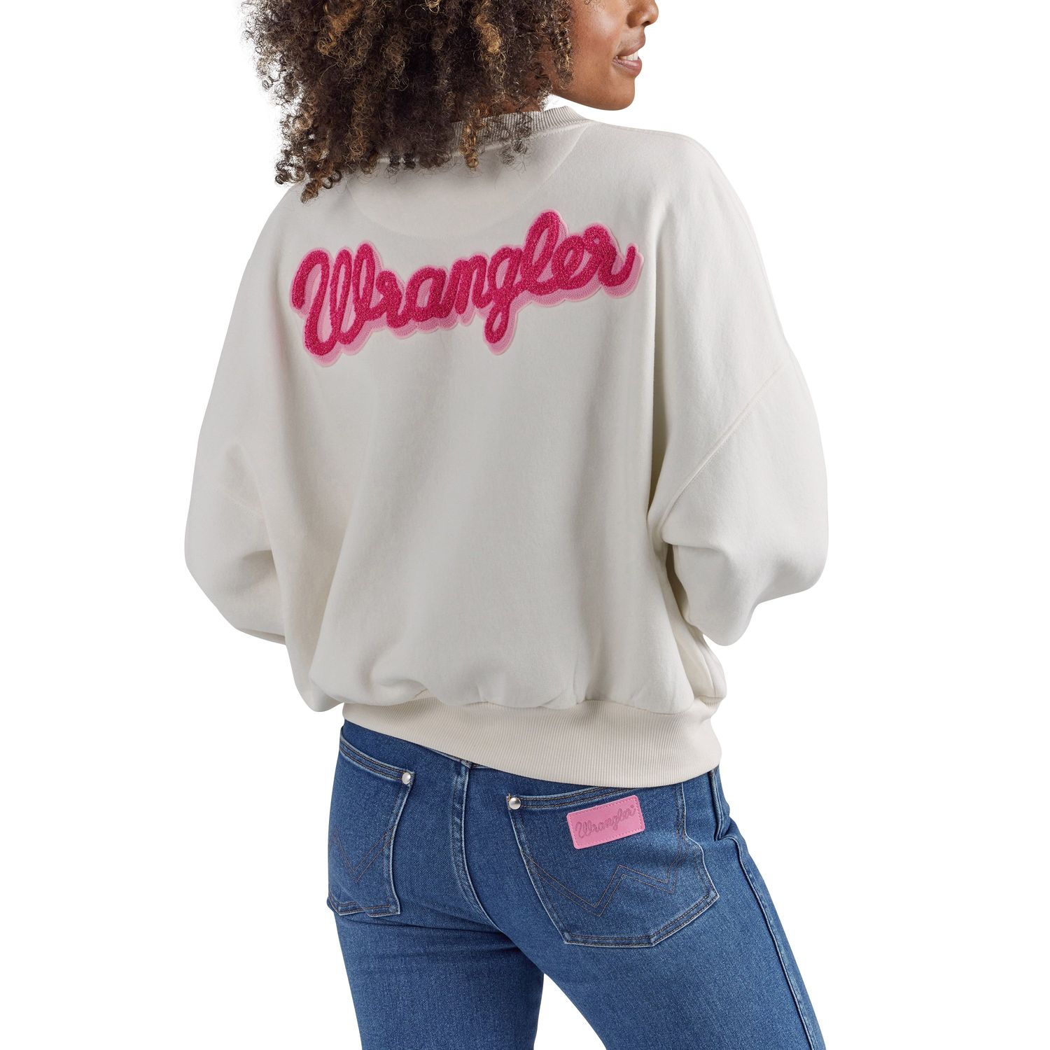 **Wrangler X Barbie Women's Sweatshirt - Off White**FINAL SALE**