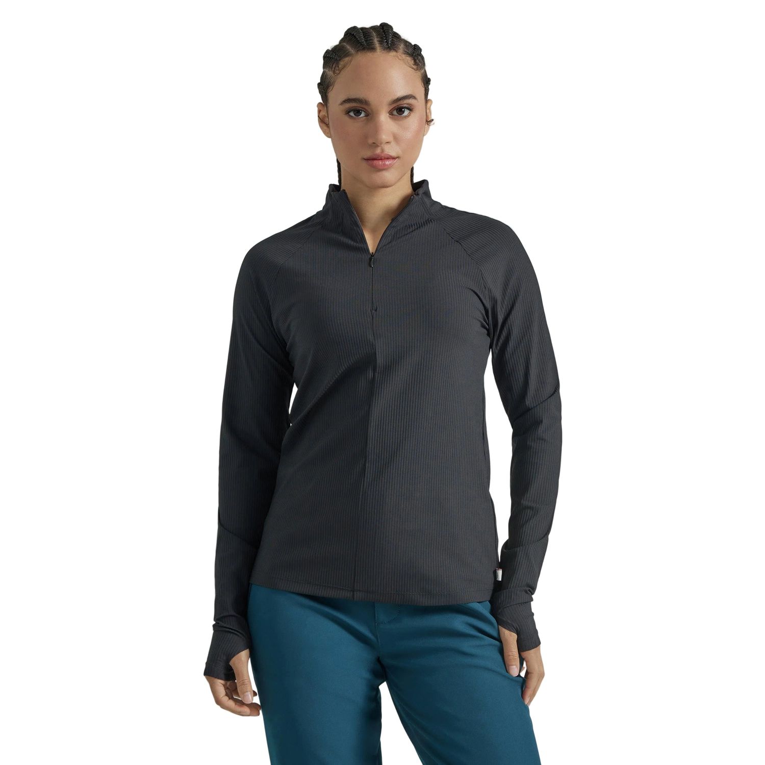 **Wrangler Women's ATG 1/4 Zip Pullover Sweater - Black