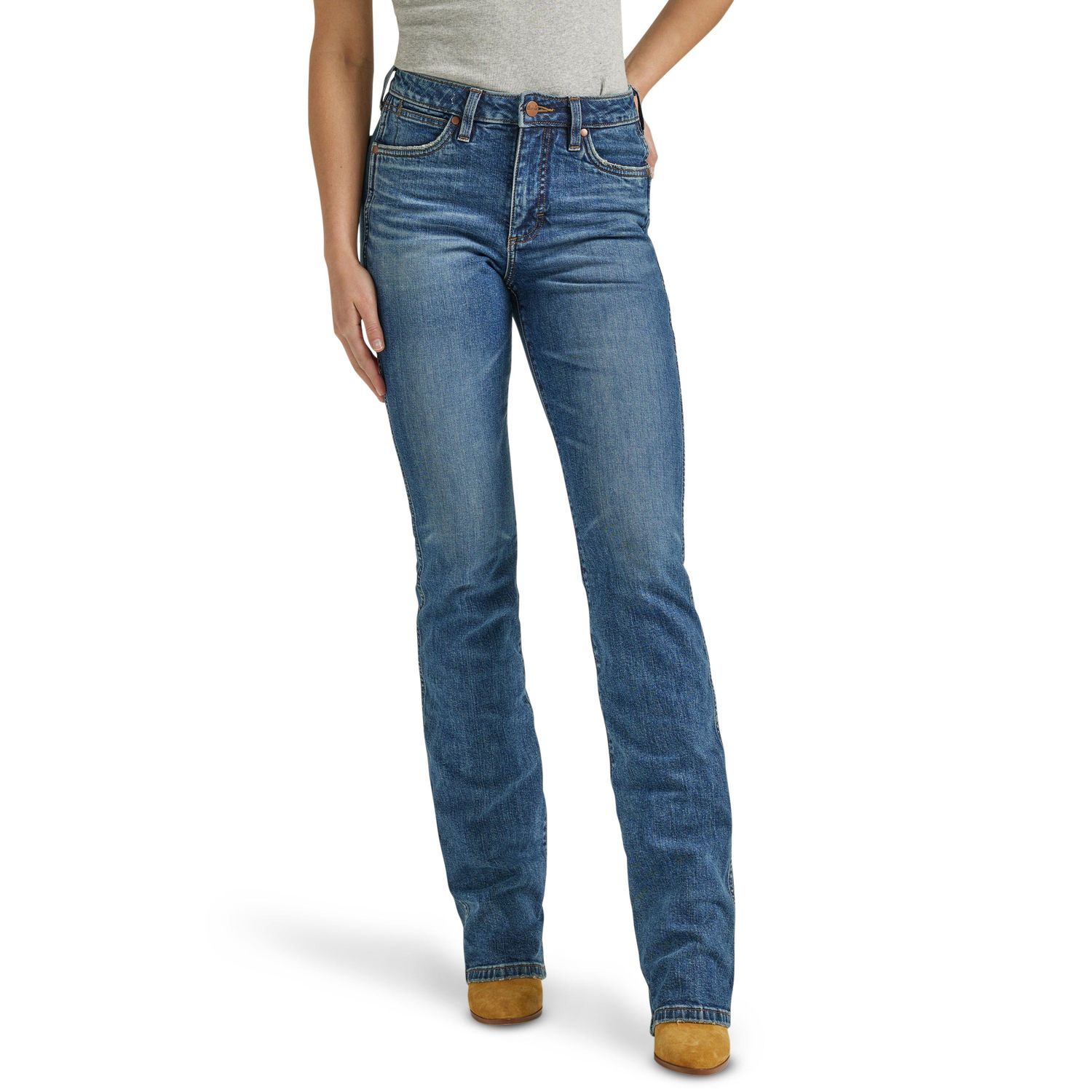 **Wrangler Women's Retro Green Slim Bootcut Jeans - Abigail**FINAL SALE**