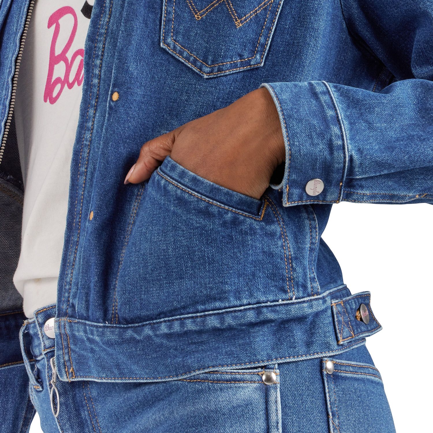 **Wrangler X Barbie Women's Zip Front Jacket - Medium Wash**FINAL SALE**