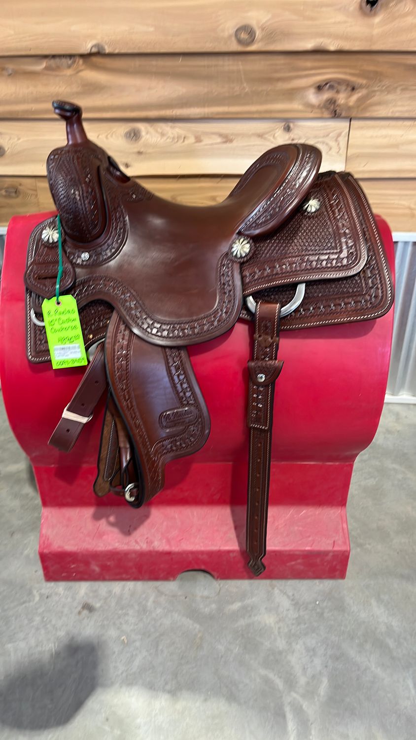 R. Ruelas Custom 15" Cowhorse Saddle-0297-3459