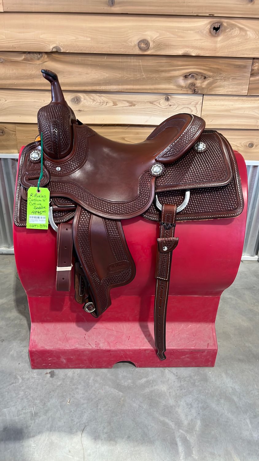 R. Ruelas  Custom 16" Cutting Saddle-0297-3194