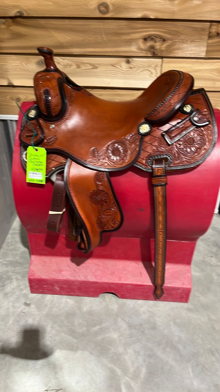 Irvine Custom 17" Cowhorse Saddle-0293-3445