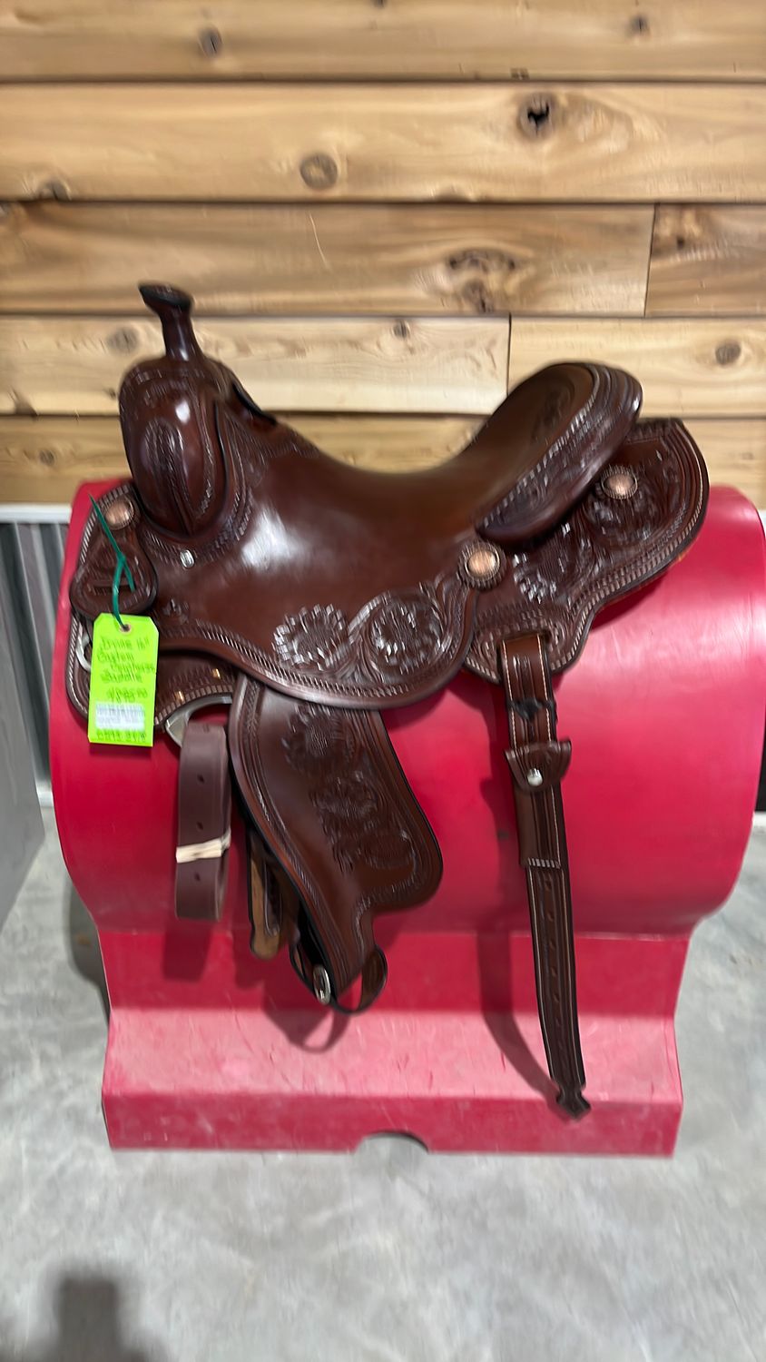 Irvine Custom 16" Cowhorse Saddle 0293-3418