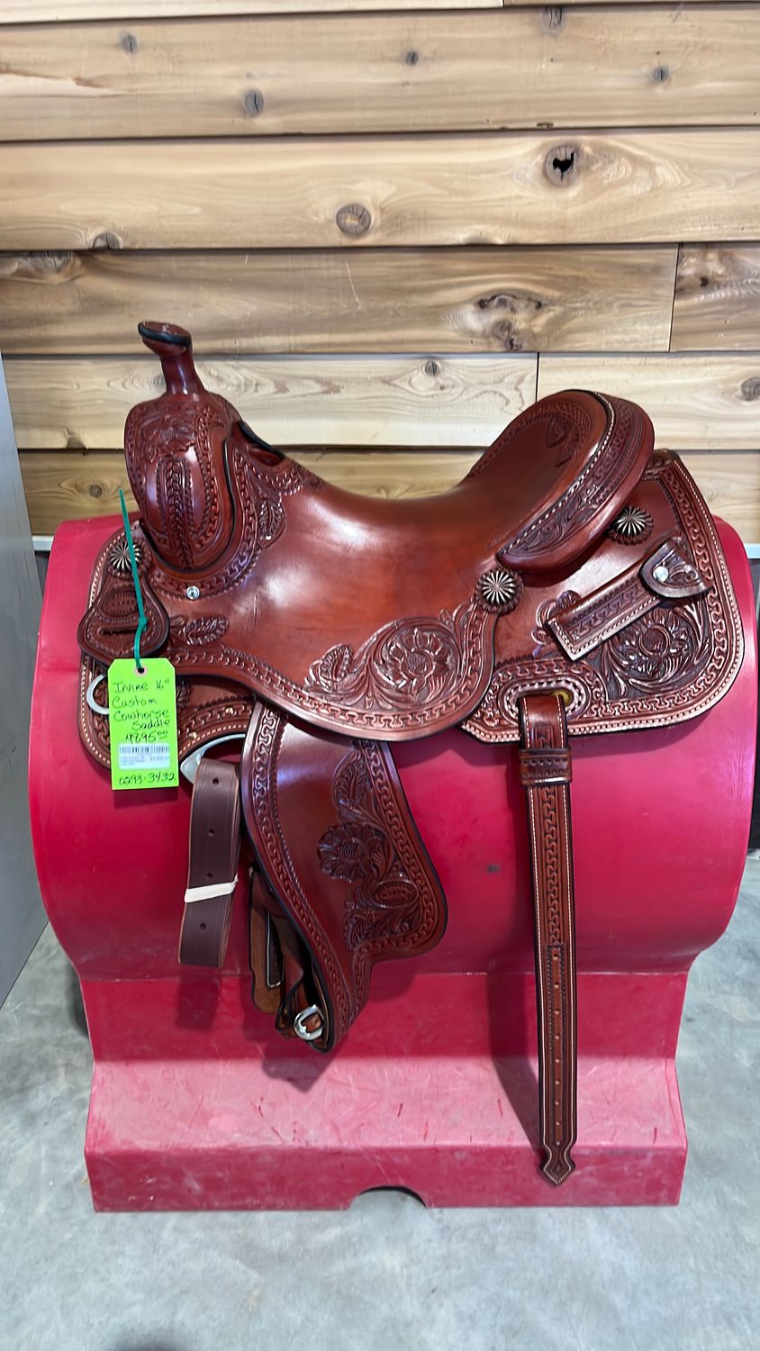 Irvine Custom 16" Cowhorse Saddle-0293-3432