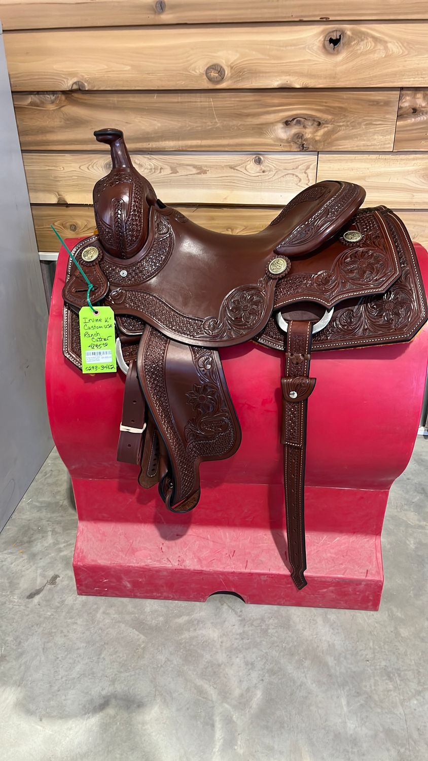 Irvine Custom USA 16" Ranch Cutting Saddle-0293-3462
