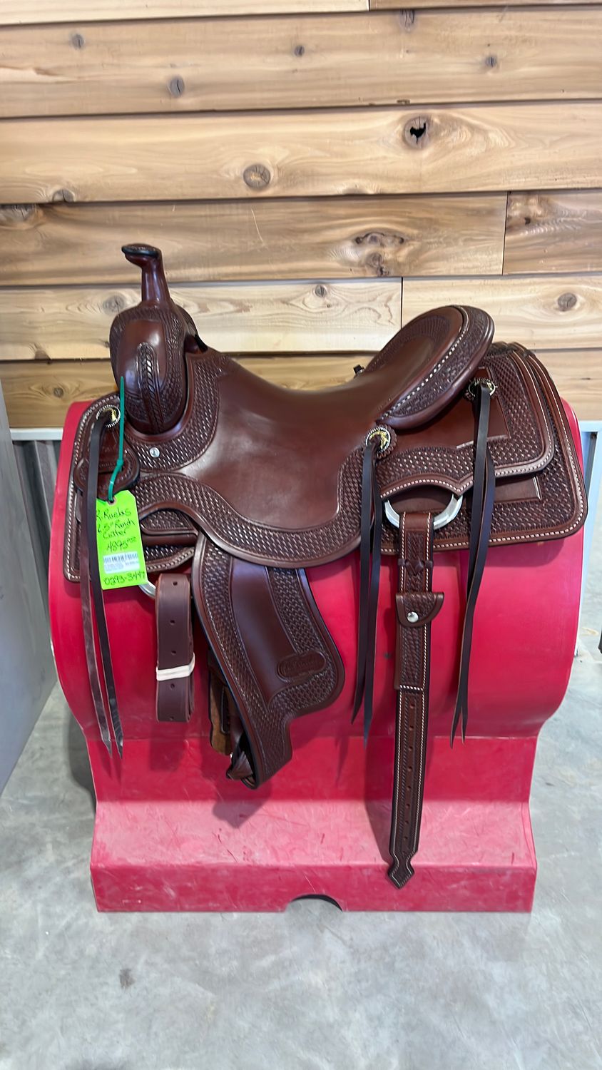 R. Ruelas Custom 16.5" racnh Cutting Saddle-0293-3447