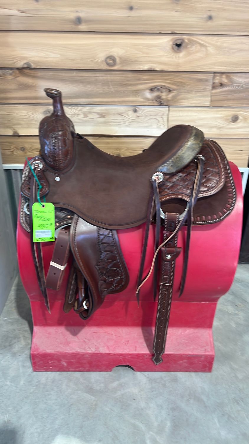 Irvine Custom 17"  Ranch Cuttine Saddle-0295-3443