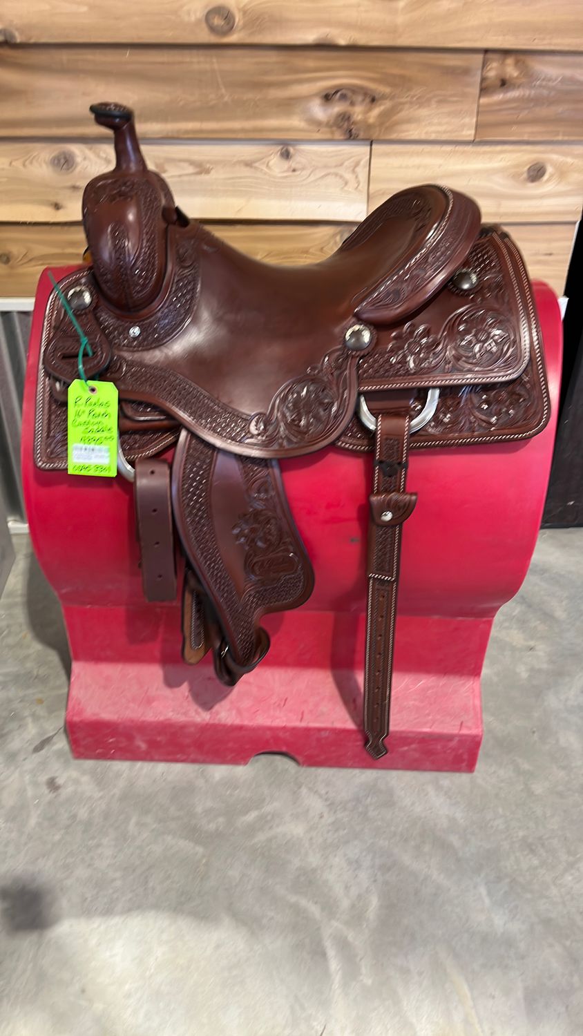 R. Ruelas Custom 16" Ranch Cutting Saddle-0295-3301