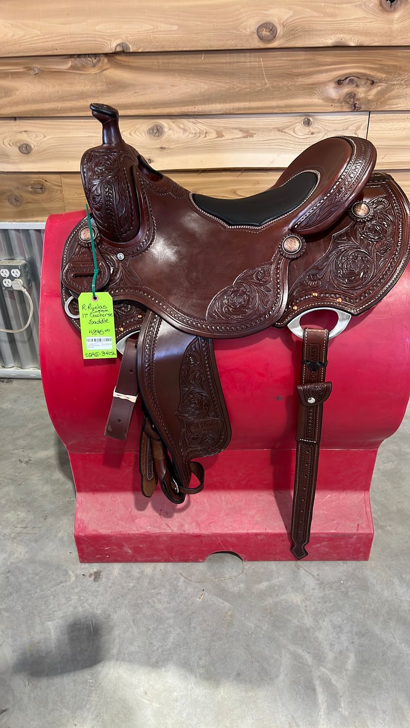 R. Ruelas 17" Cowhorse Saddle-0295-3402