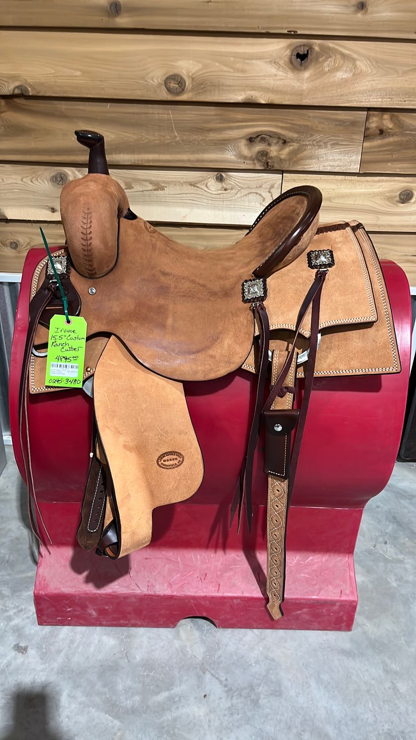 Irvine Custom 15.5" Ranch Cutting Saddle-0295-3480