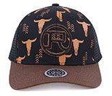 Roper Curved Bill Cap- Black