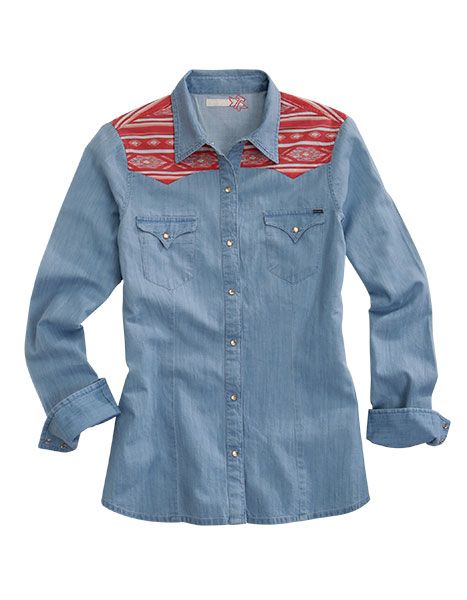 Tin Haul  Women's Long Sleeve Shirt-Blue
