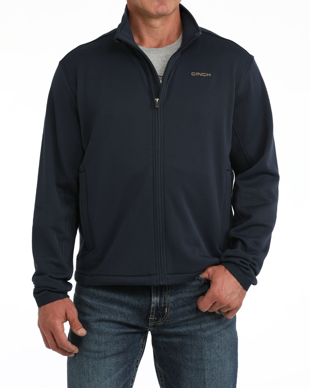 Cinch Mens Knit Jacket - Navy