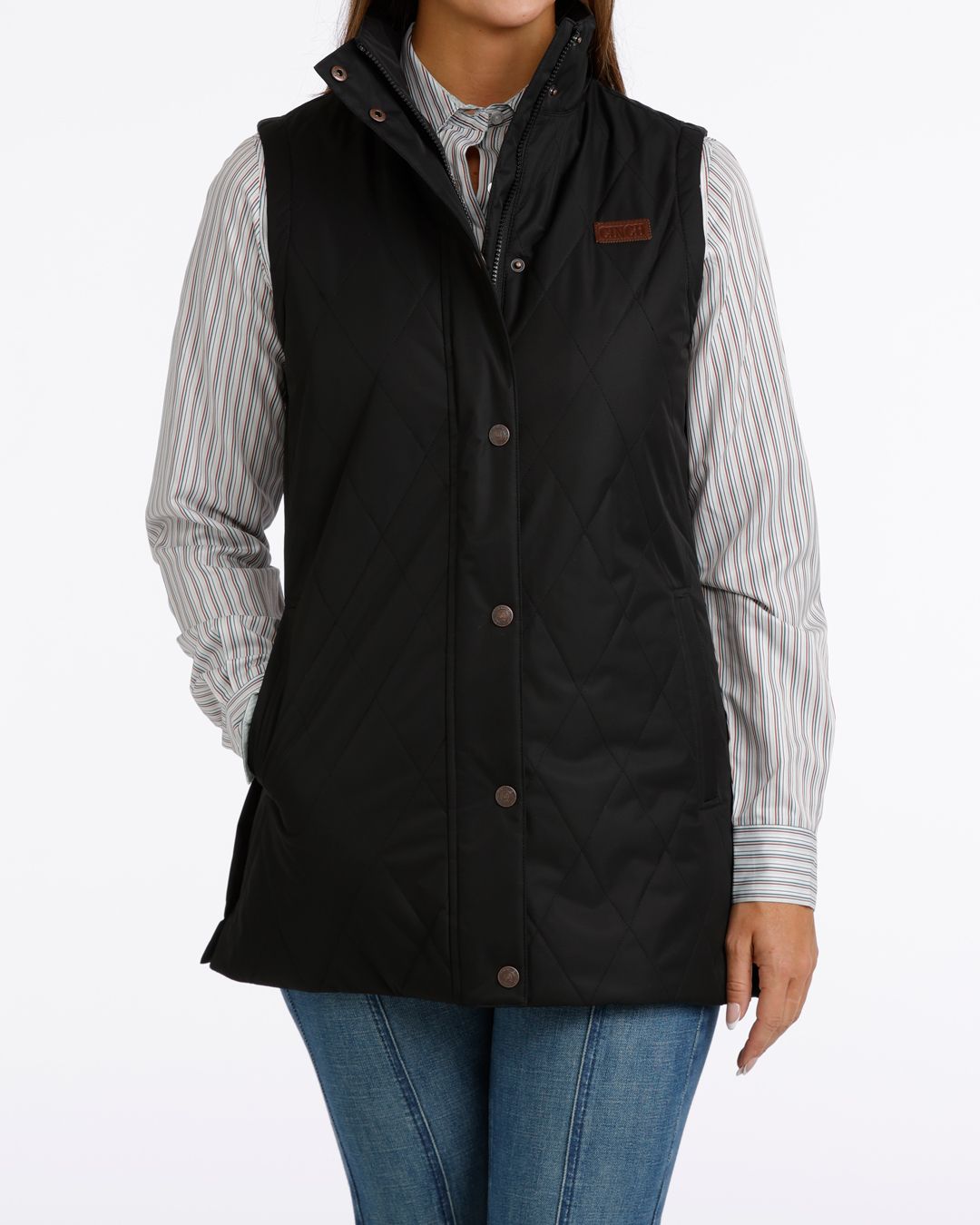 Cinch Womens Barn Vest - Black
