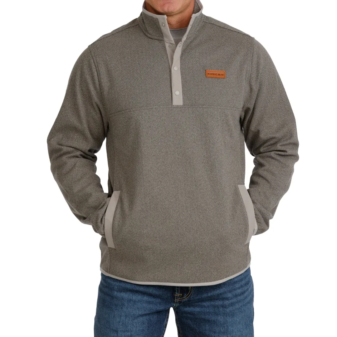 Cinch Men's 1/2 Snap Pullover- Grey