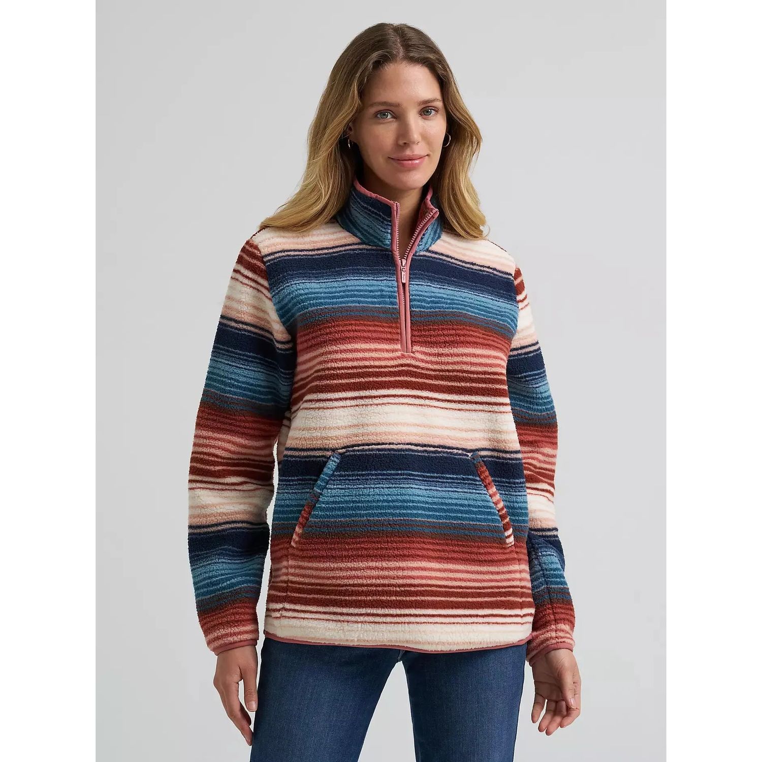 Wrangler Women's High Plains Sherpa Zip Pullover - Multiple Colours