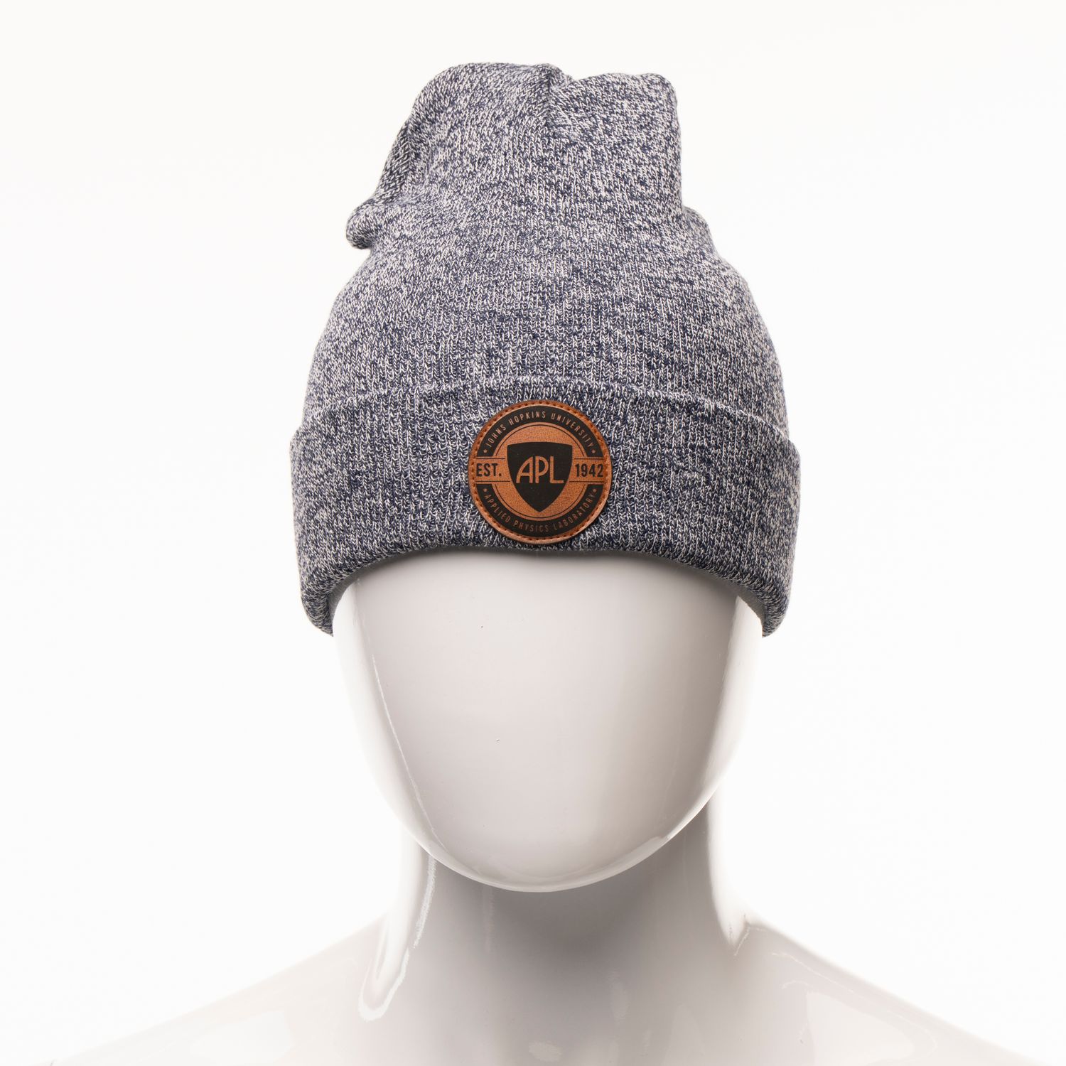 Cuff Beanie — Navy Marbled