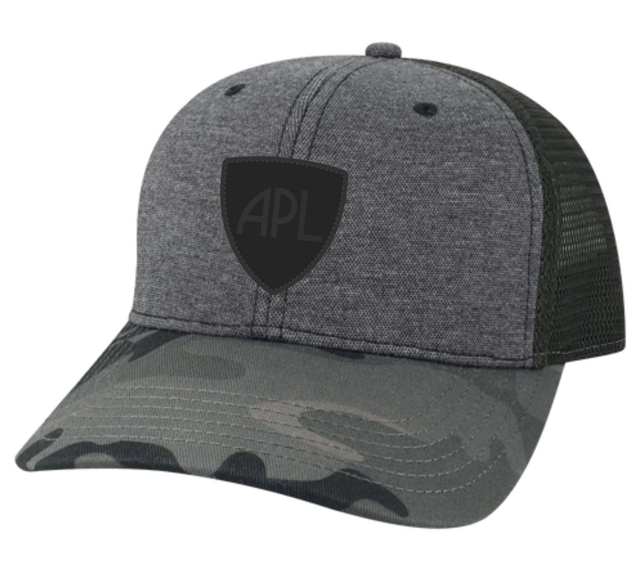 Trucker Cap — Black/Camo