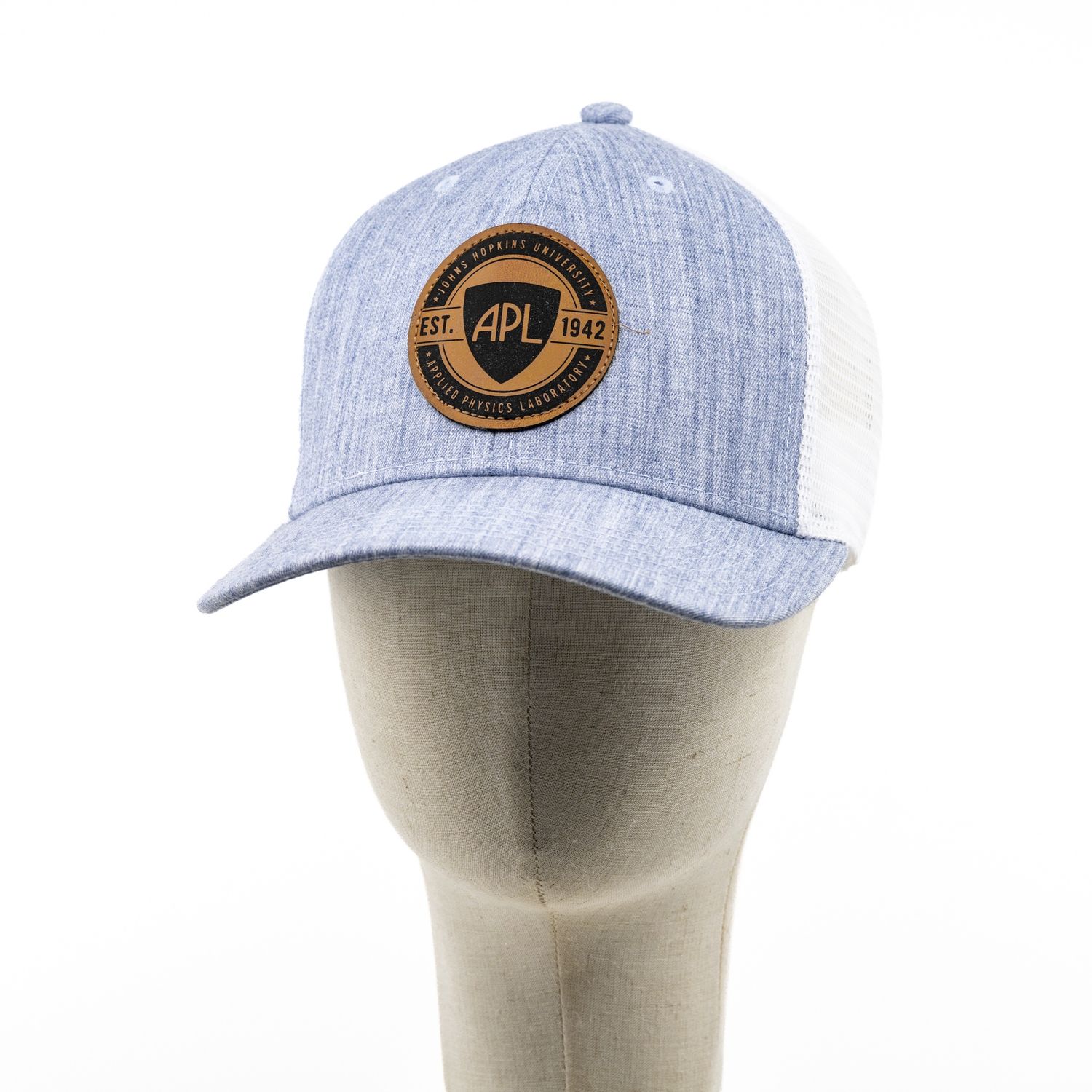 Cap Leather Patch — Light Blue