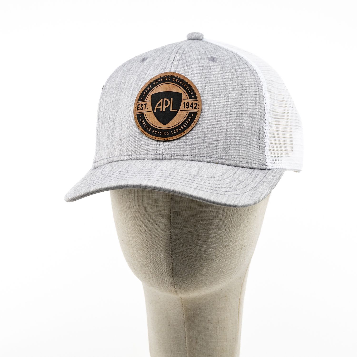 Cap Leather Patch — Gray