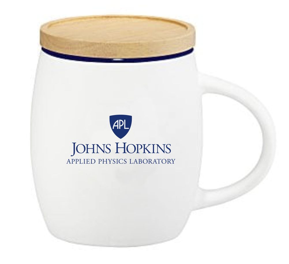 Ceramic White Mug W/ Lid