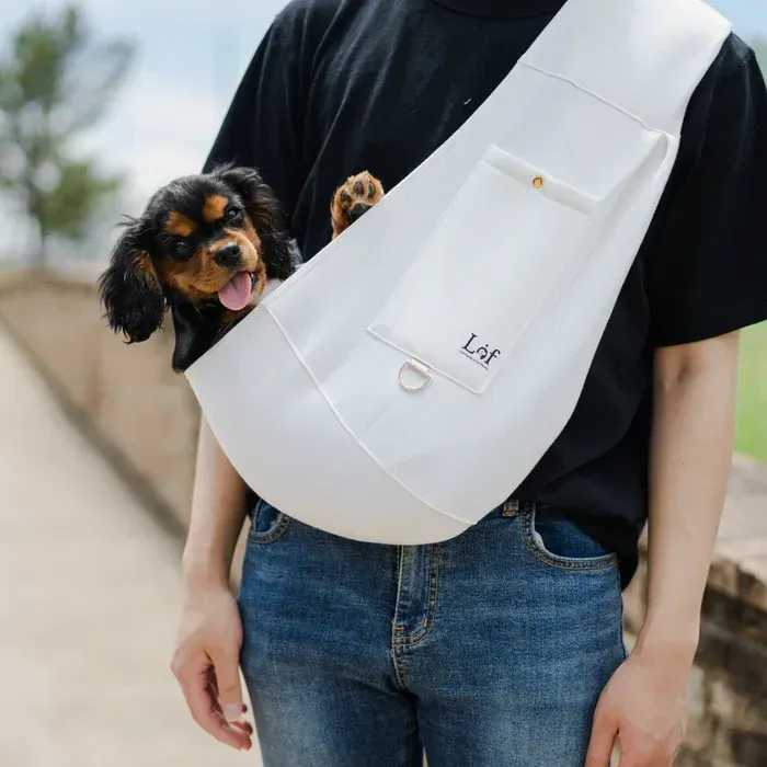 Lof Neoprene Pet Sling Carrier - Secure &amp; Stylish Travel for Small