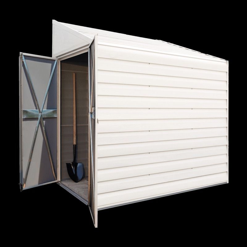 Arrow Yardsaver 4x10 Steel Shed Kit - Eggshell (YS410-A)