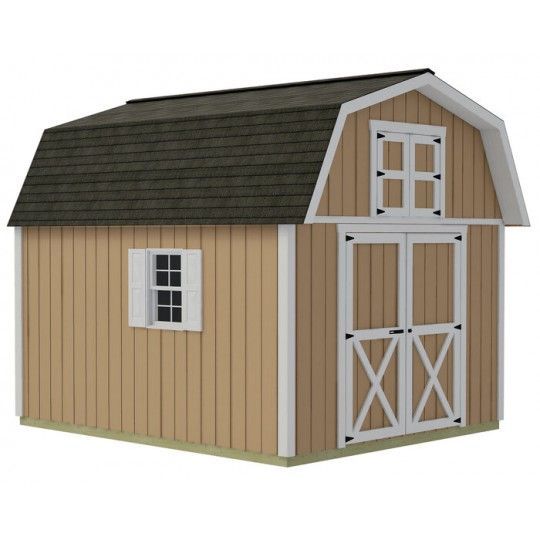 Best Barns Craftsman's Cove Standard 10x12 Wood Barn Kit w/ Doors Centered on Gable - (CCOVDG12) Best Barns Craftsman's Cove Standard 10x12 Wood Barn Kit w/ Doors Centered on Gable - (CCOVDG12)