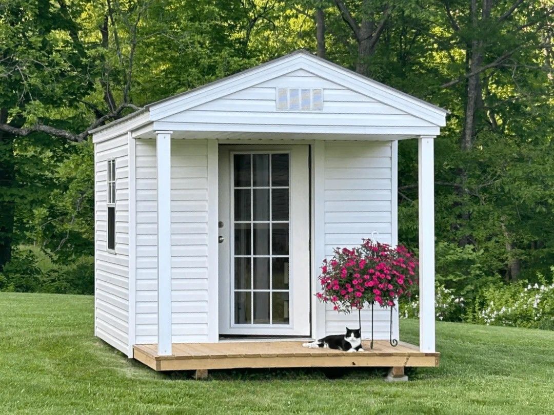 8x12 Vinyl Workshop Cabin Design #70