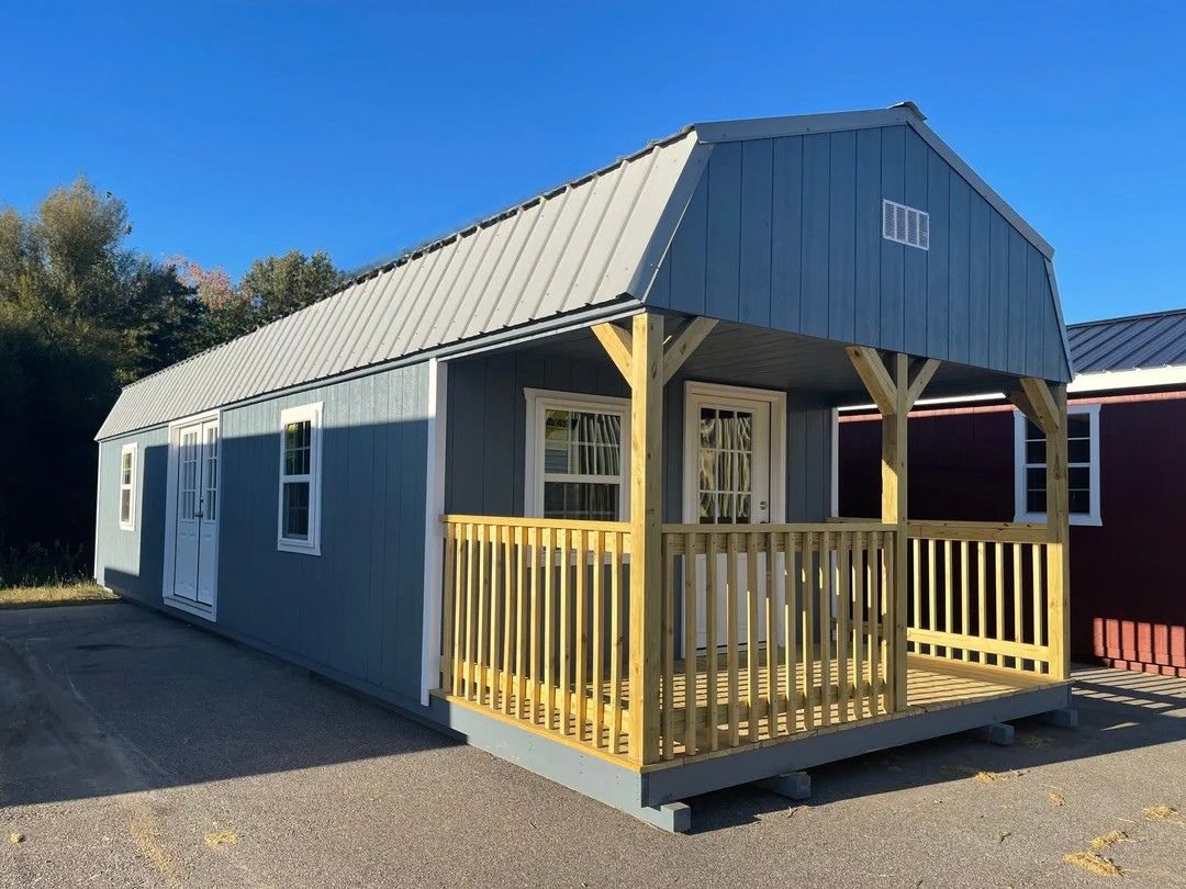 12x40 Deluxe High Barn Cabin Design #215