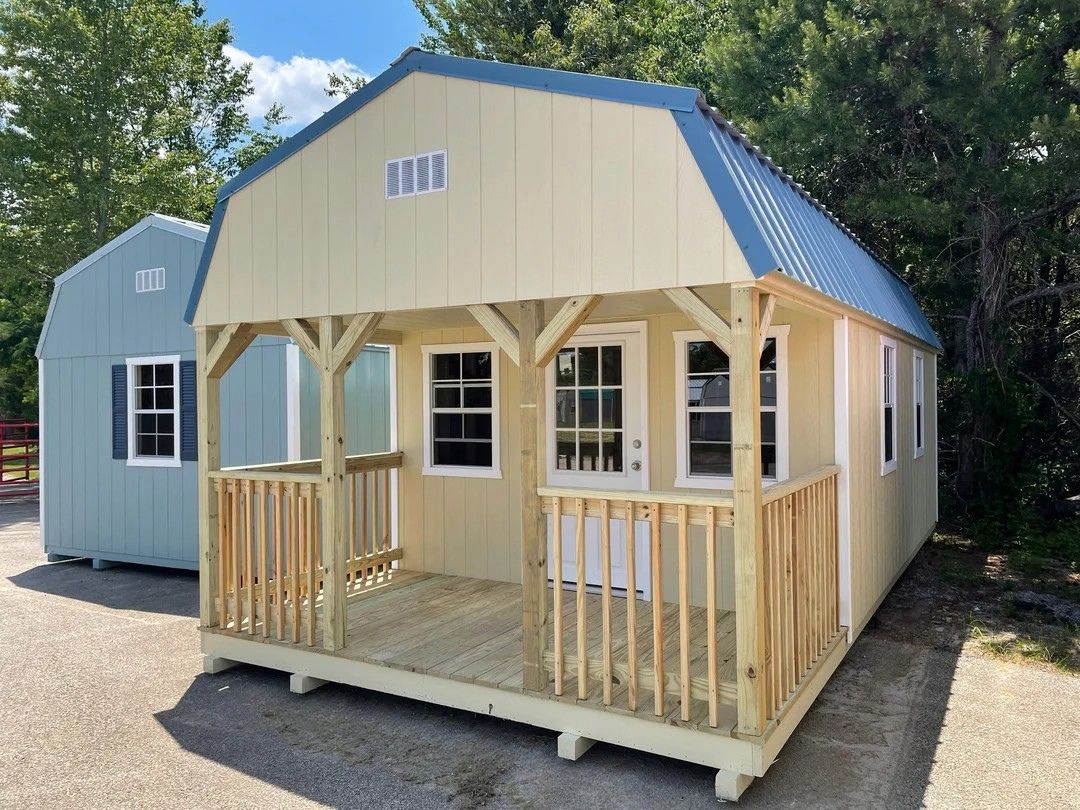 12x24 Deluxe High Barn Cabin Design #182