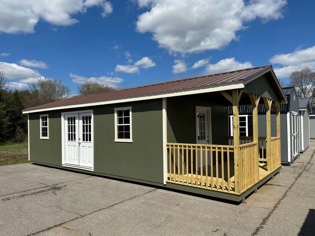 14x32 Deluxe A-Frame Cabin Design #117