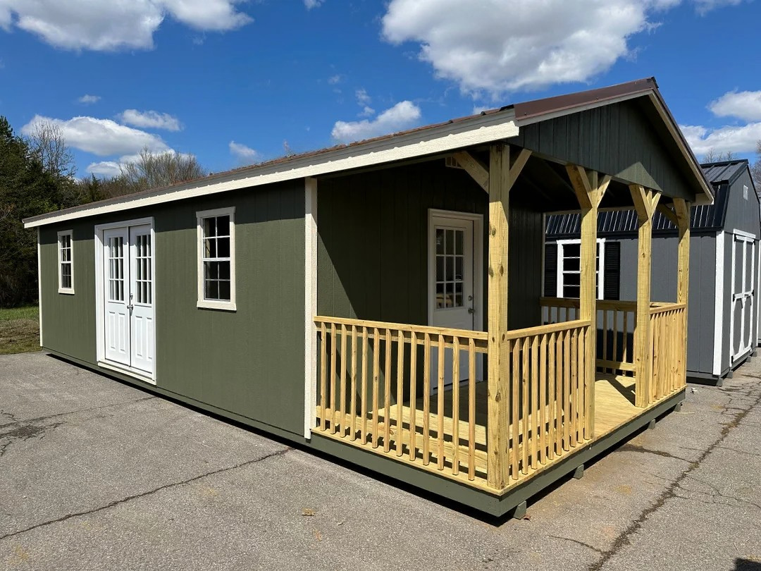 14x32 Deluxe A-Frame Cabin Design #117