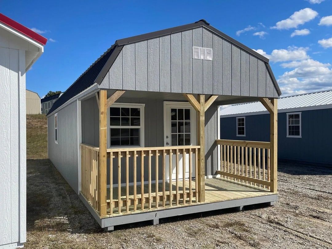 12x32 Deluxe High Barn Cabin Design #266