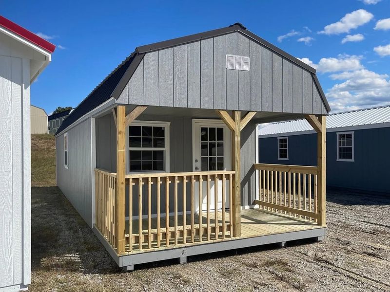 12x32 Deluxe High Barn Cabin Design #266