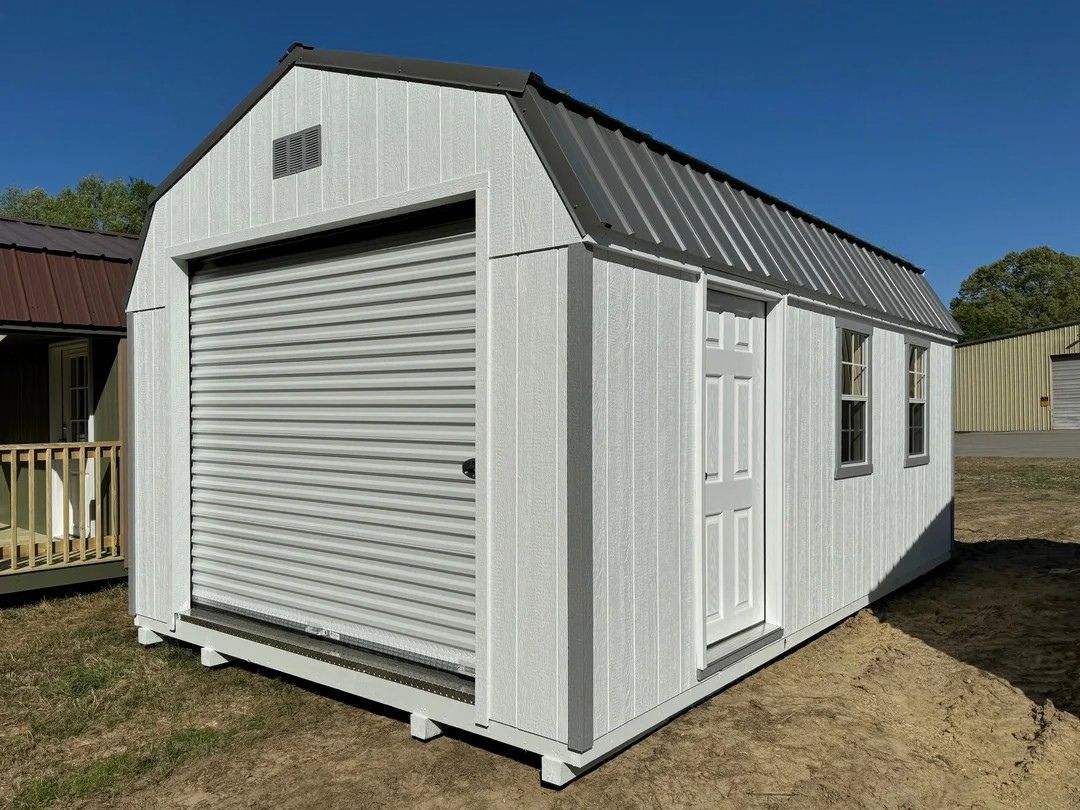 12x20 Heavy Duty Deluxe High Barn Garage Design #143