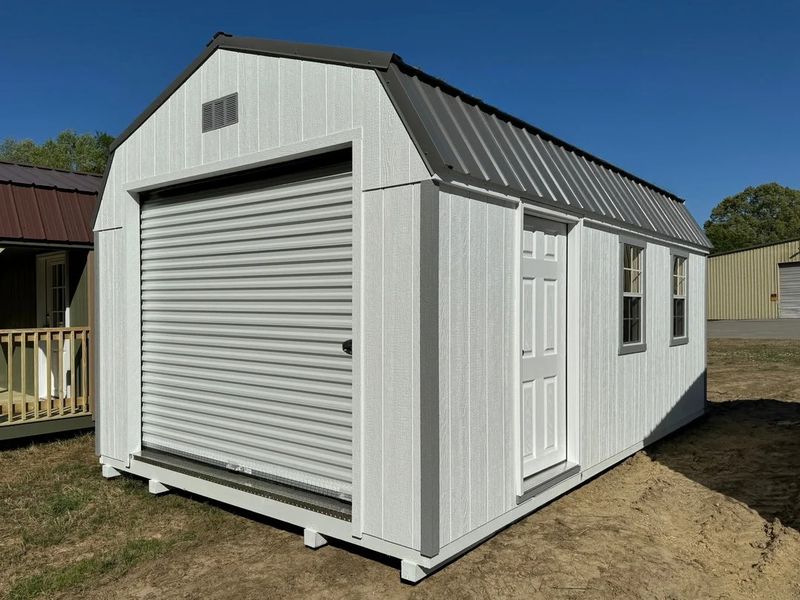 12x20 Heavy Duty Deluxe High Barn Garage Design #143