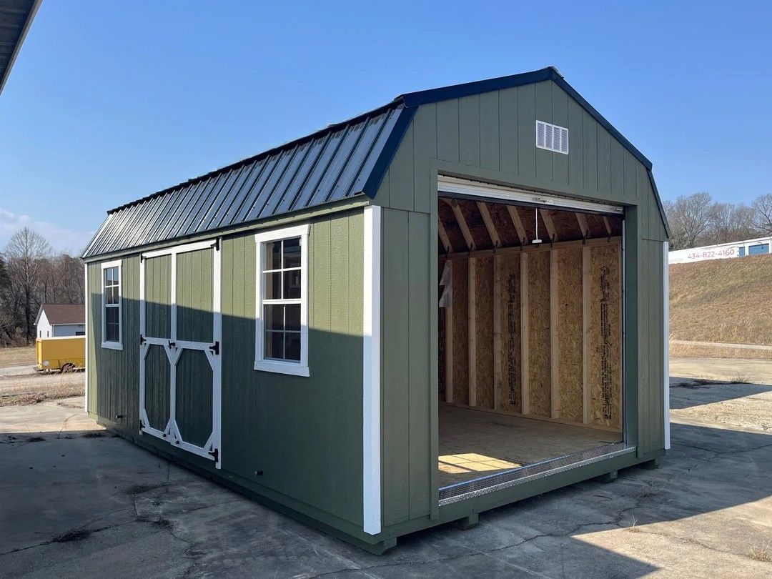 12x20 Heavy Duty Deluxe High Barn Garage Design #142