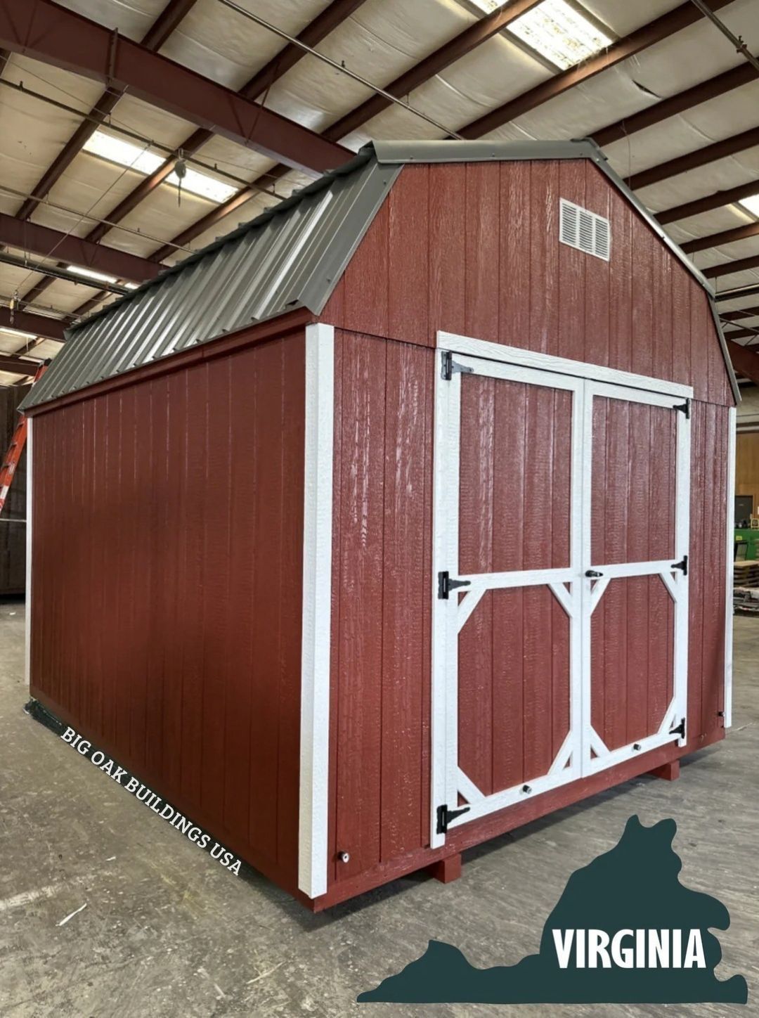 10x12 Deluxe High Barn Design #VA2 10x12 Deluxe High Barn Design #VA2