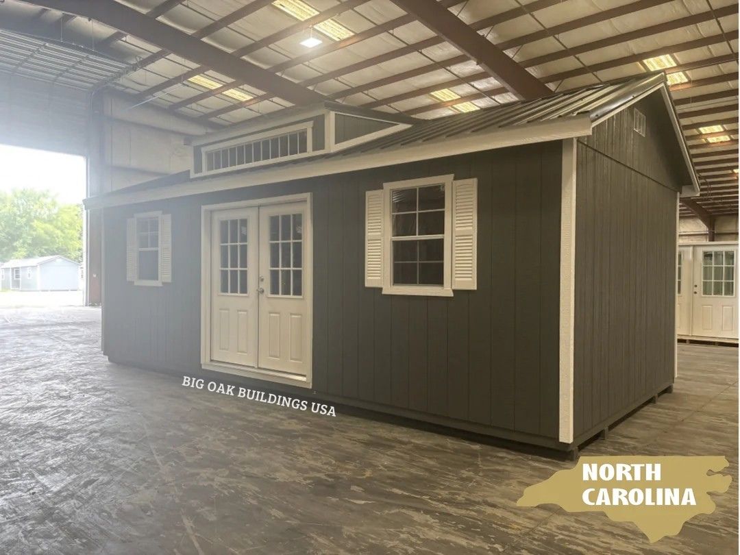 12x24 Deluxe A-Frame Building with Dormer and Electrical #NC2