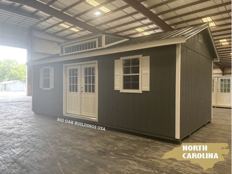 12x24 Deluxe A-Frame Building with Dormer and Electrical #NC2
